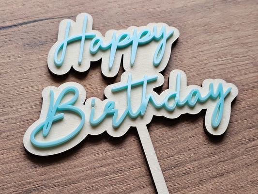 Caketopper Happy Birthday