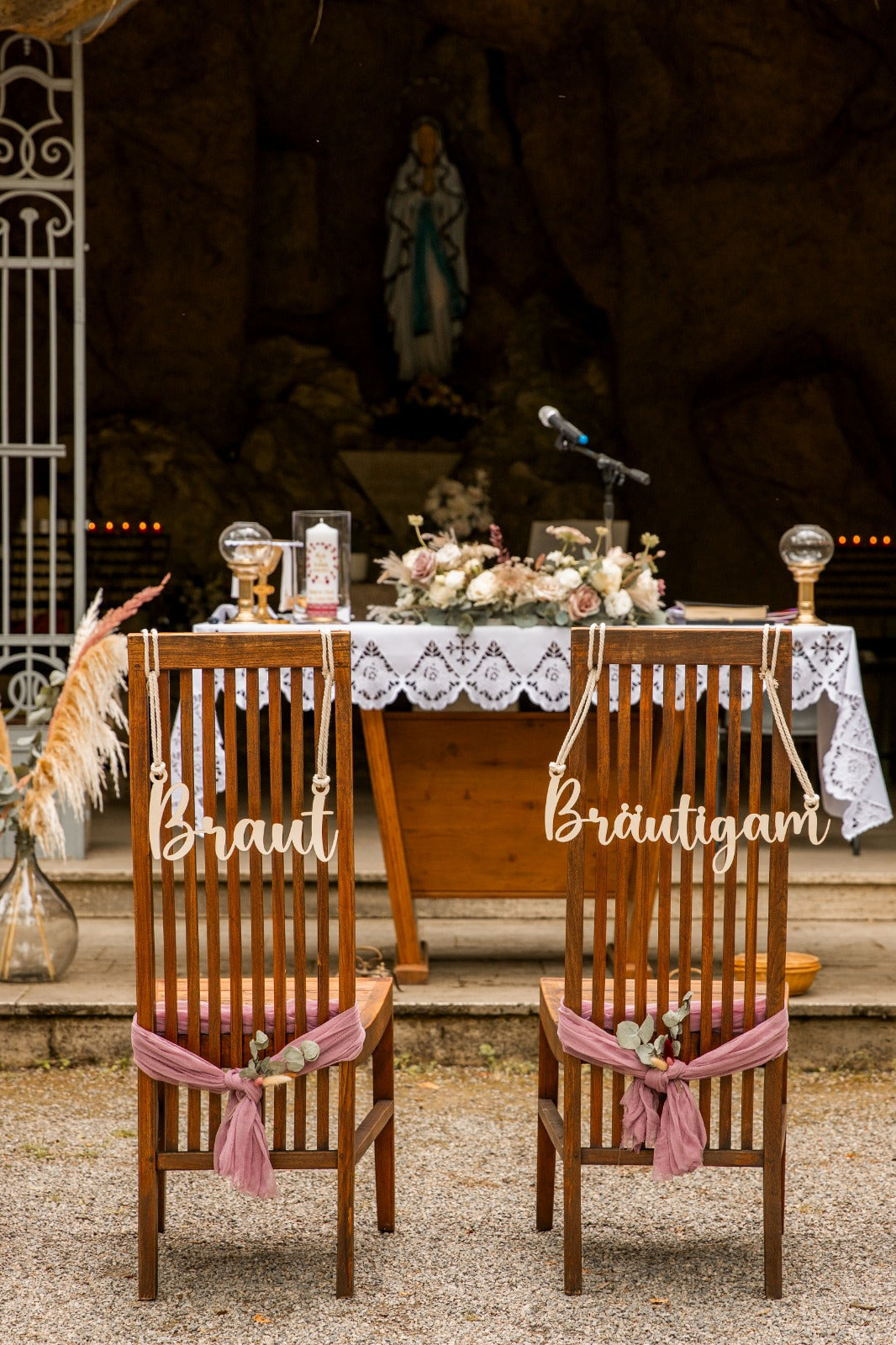 Braut & Bräutigam Holzschilder