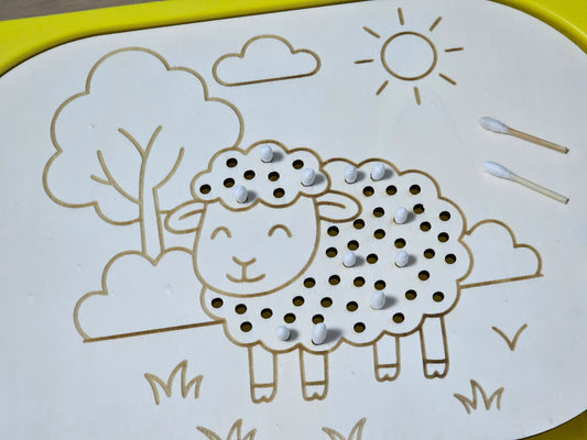 Aktivitätsplatte Schaf